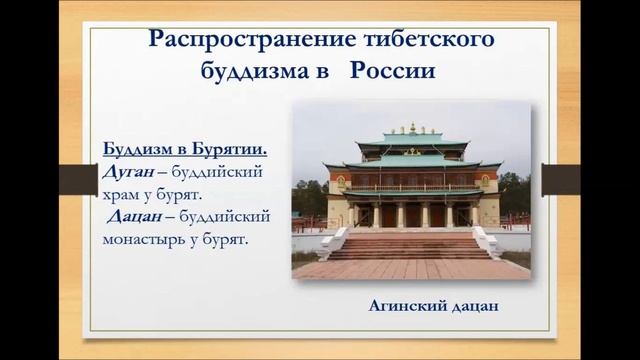 Урок ОДНКНР "Буддизм в России" смотреть онлайн