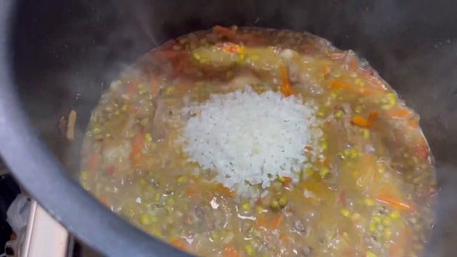 Машкичири-узбекская каша с машем и рисом