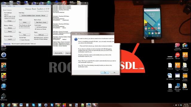 Nexus 6 NRT Unlock bootloader, Root, And TWRP Recovery all in one Tool смотреть онлайн