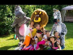 Детский праздник с аниматорами в стиле Мадагаскар