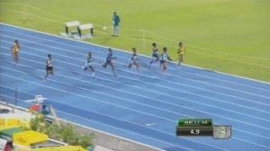 Kevona Davis (Edwin Allen High) WINS GOLD in Class 3 Girls 100M in 11.63 Champs 2016