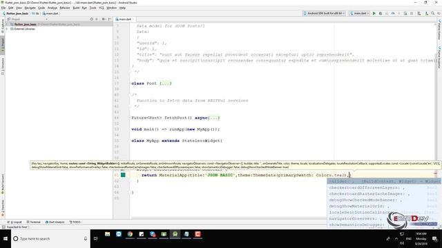 Flutter Tutorial - 12.Working with Json basic