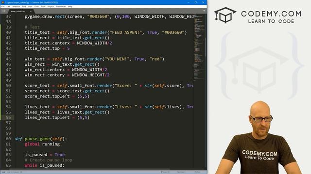 17. Add Text To Our Game - PyGame Thursdays 17 смотреть онлайн
