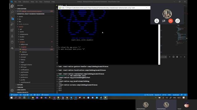 React Native Flow in Visual Studio Code on Windows 10 platform смотреть онлайн