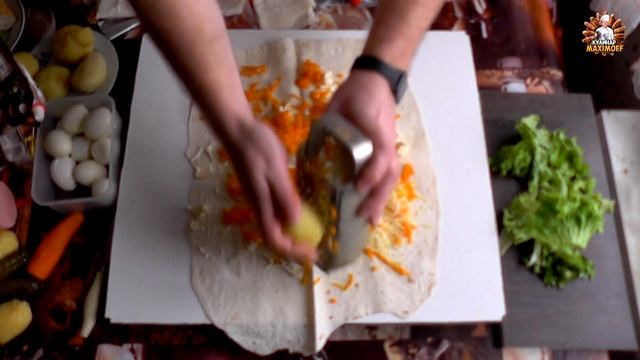 Закуска "Оливье рулет" смотреть онлайн