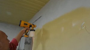 Красим котельную Китайским краскопультом DEKO. не обзор. краскопульт в работе и результат.