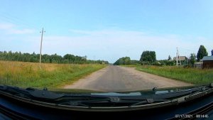 дорога в Скнятино еду на рыбалку Тверская обл Волга