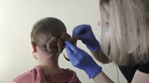 Прическа для девочки (Шишка) Танцевальный спорт Бальные танцы