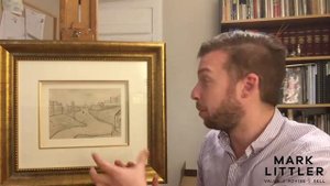 A quick look at an ORIGINAL L S Lowry pencil drawing with Mark Littler