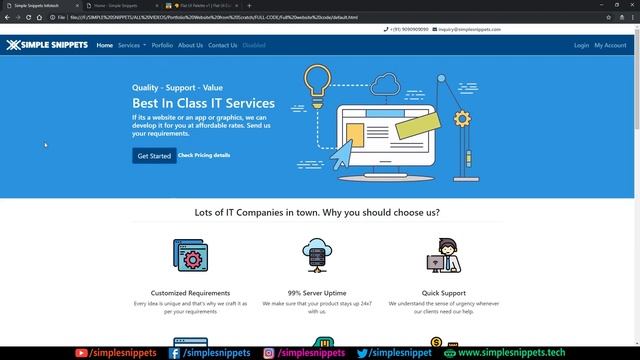 Developing Home Page of the Bootstrap website (Part 1) | Tutorial - 10