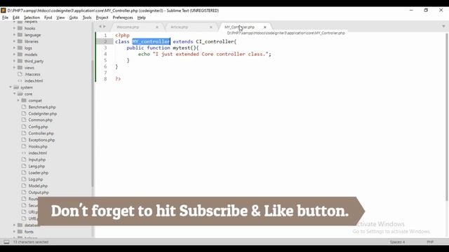 Codeigniter tutorial in Hindi (Core classes) | part 16 ? 2020
