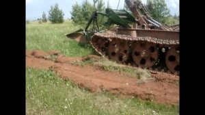 плуг лесной ПКЛ 70А с трактором ТДТ-55