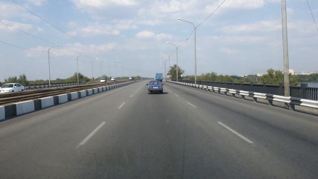 Кривой Рог - Харьков часть 2 проезжаем Днепропетровск ч/з Кайдацкий мост смотреть онлайн
