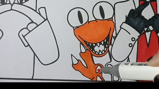Rainbow Friends Chapter 2 Coloring Pages How to color All New Monsters Rainbow Friends2 #rainbow