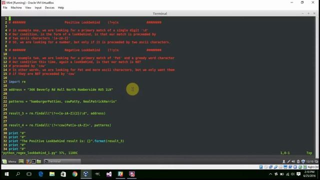 regular expressions: python: lookbehinds смотреть онлайн