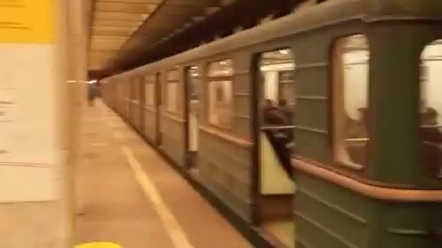 Метропоезд 81-717/714.5 «Номерной» №41 на станции метро «Ботанический Сад» Калужско-Рижской линии смотреть онлайн