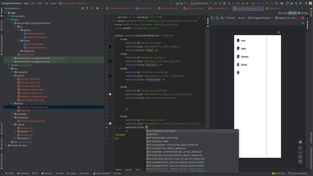 Android Studio Navigation Drawer - Android Jetpack Drawer смотреть онлайн