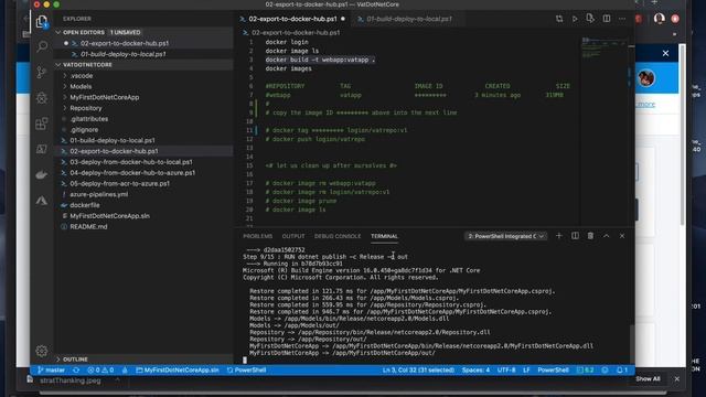02) How to export a Docker image built on a local machine to the Docker hub. (hub.Docker.com) смотреть онлайн