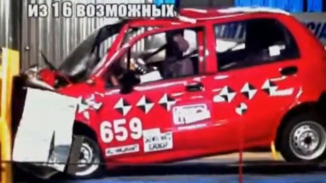 КРАШ ТЕСТ: ДЭУ МАТИЗ, Matiz crash