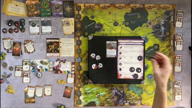 Runebound 3 - кооперативный режим в Рунбаунд 3, сценарий "Король Мертвецов" - матч-реванш на двоих смотреть онлайн