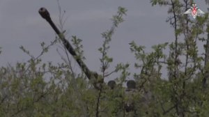 Боевая работа расчета САУ Мста-С