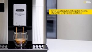 DeLonghi Primadonna Soul ECAM 610.75.MB Kaip naudotis kavos aparatu?