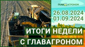 Итоги недели с ГлавАгроном. 26.08.2024 - 01.09.2024