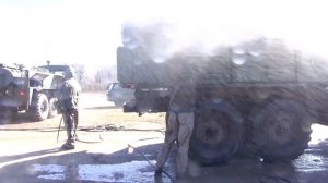 Войска радиационной, химической и биологической защиты проводят проверку готовности.