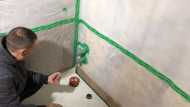 ОТДЕЛКА САНУЗЛА В КАРКАСНОМ ДОМЕ, Туалет и душевая. Ванная комната, как сделать пол своими руками