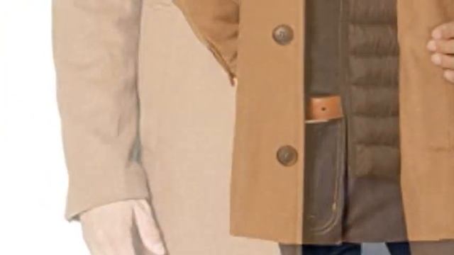 Dockers Men's Henry Wool Blend Top Coat, Camel, X-Large смотреть онлайн