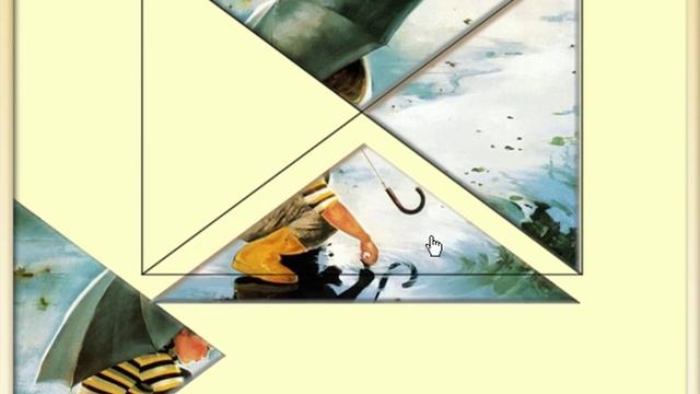 Игры для самых маленьких онлайн бесплатно - Пазл "Мальчик с зонтиком" смотреть онлайн