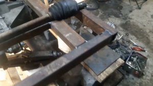 Установка раздатки на вездеход с помащю заклодных пластин.