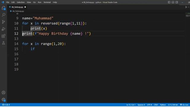 06 Python Loops | For Loop in Python | Intelli Sphere
