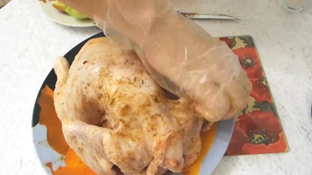 Курица с апельсинами. Сочная курица с апельсиновым соком.