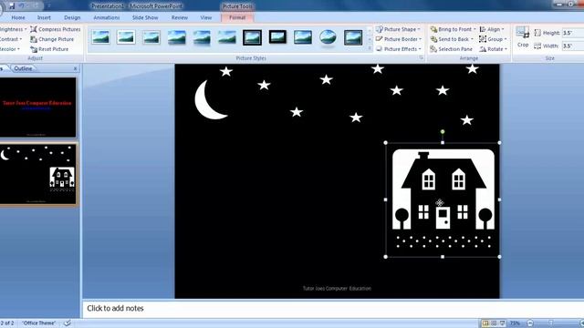 Car Animation In Microsoft Powerpoint-2007 Tamil Part-1