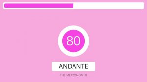 1 Hour 80 BPM Metronome | Speed : Andante