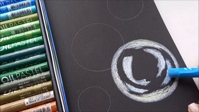 Как нарисовать мыльные пузыри масляной пастелью. смотреть онлайн