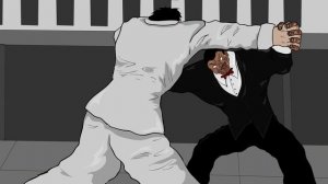 Hanayama Kaoru VS Biskvit Oliver animation