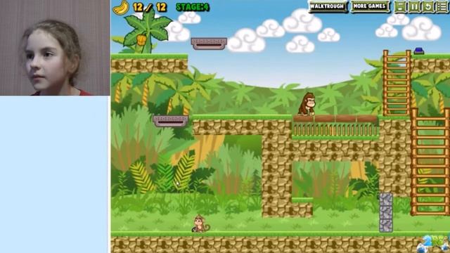 Играем в игру Гон и Мон (часть 1 - жуткие обезьяны) смотреть онлайн