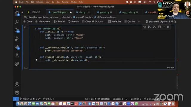 15 Python Crash Course | (Callable, Abstract, Encapsulation, Duc typing)