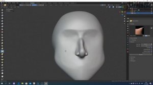 Второй урок. Скульптинг головы человека в программе Blender.