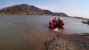 ПВХ SibRiver Абакан 430 JET + sea-pro 40  водомет.Первый пуск на воде.видео