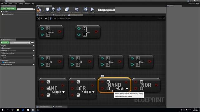 Урок 7 | Unreal Engine 4 Blueprint - Логические операторы