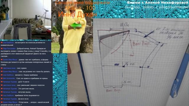 Желтый кардиган - экспресс мастер-класс вязания спицами и на машинке ?Вязание с Аленой Никифоровой❤