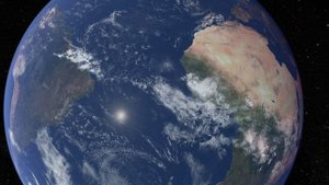 Бесплатный Видео Футаж - Планета Земля в Космосе  Версия 03 4К