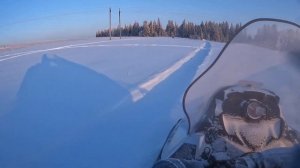 Тайга патруль 800 swt. -25?. Покатушка на снегоходе.