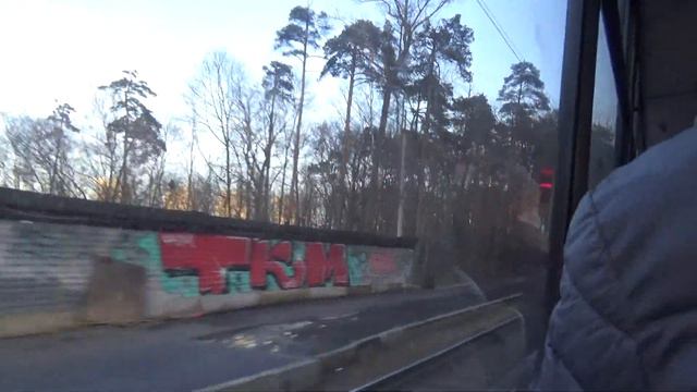 Поездка на трамвае 71-134А (ЛМ-99АЭ) №30031 №28 Улица Маршала Тухачевского-м.Сокол смотреть онлайн