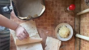 Лазанья из лаваша в аэрогриле