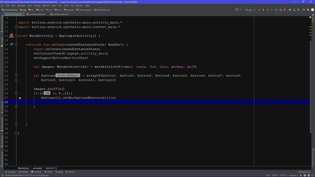 How to Easily Make a Matching Game in Android Studio - Beginner's Project Tutorial смотреть онлайн