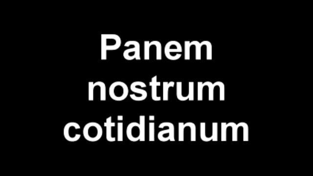 Our Father - Prayer of the Lord in Latin смотреть онлайн
